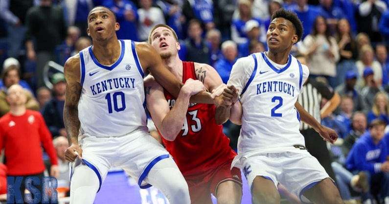 Kentucky Brandon Garrison and Jaxson Robinson vs Louisvile, via Mont Dawson, KSR
