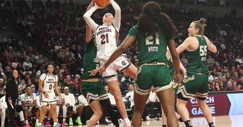 chloe-kitts_54206743559_o-South Carolina Gamecocks women's basketball vs South Florida Bulls-Dec 15 2024-Credit CJ Driggers GamecockCentral