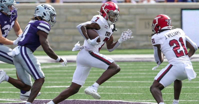 NCAA Football: Troy at Kansas State