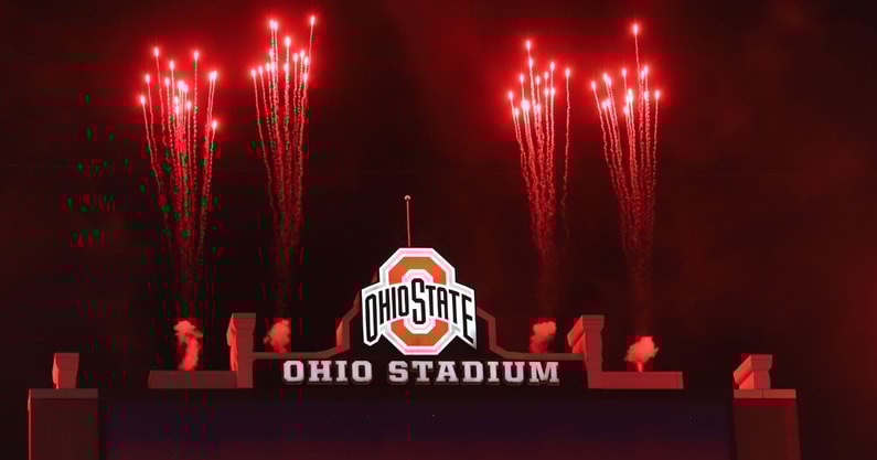 Ohio Stadium by Mick Walker -- Lettermen Row --