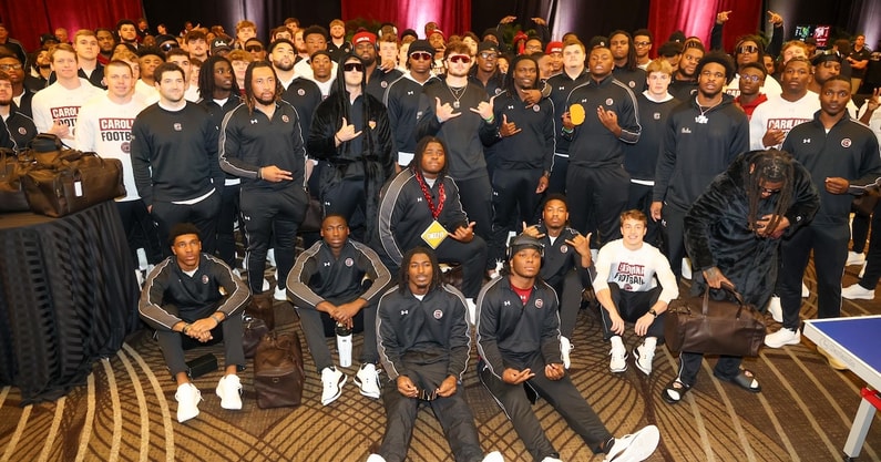 South Carolina's football team during an event prior to the Cheez-It Citrus Bowl (Photo: Cheez-It Citrus Bowl | X)