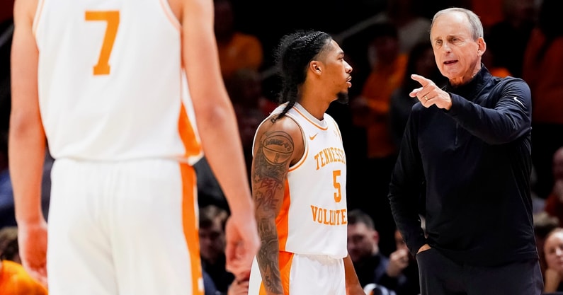 Rick Barnes, Zakai Zeigler, Tennessee Basketball | Brianna Paciorka/News Sentinel / USA TODAY NETWORK via Imagn Images
