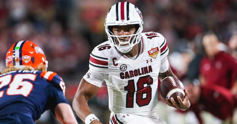 South Carolina's LaNorris Sellers runs against Illinois in the Cheez-It Citrus Bowl (Photo: Katie Dugan | GamecockCentral.com)