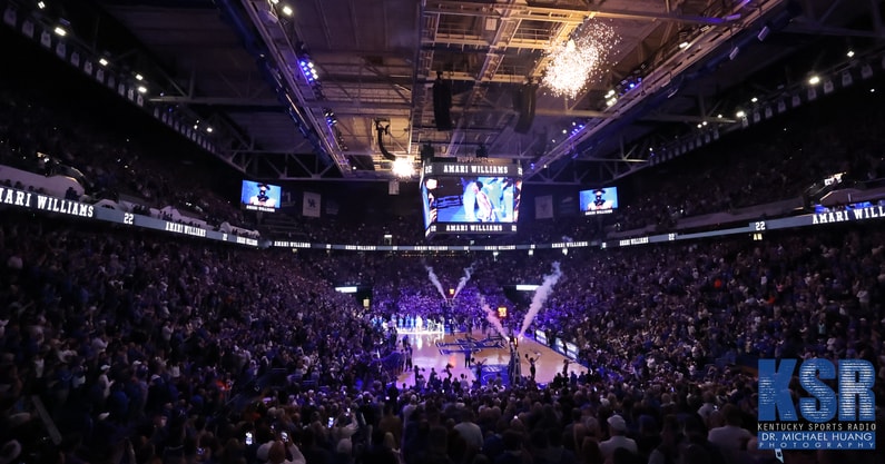 The scene at Rupp Arena before tipoff of a Kentucky Basketball game - Dr. Michael Huang, Kentucky Sports Radio