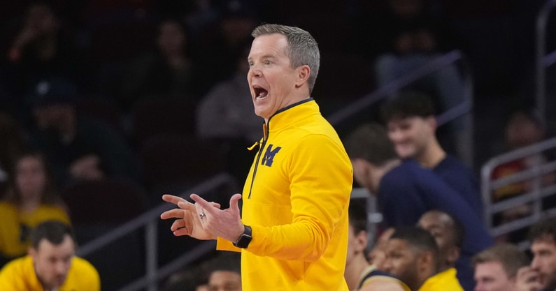 Michigan Wolverines basketball head coach Dusty May has led a turnaround in 2024-25. (Photo by Kirby Lee-Imagn Images)