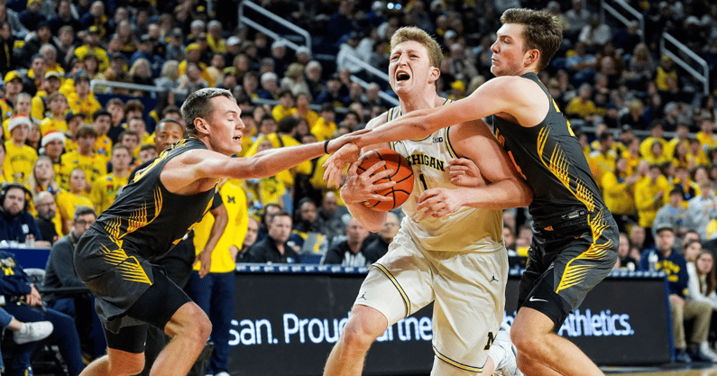 Michigan Wolverines basketball forward/center Danny Wolf transferred in from Yale. (Photo by Junfu Han / USA TODAY NETWORK via Imagn Images)