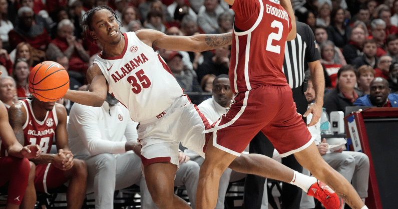 Alabama forward Derrion Reid