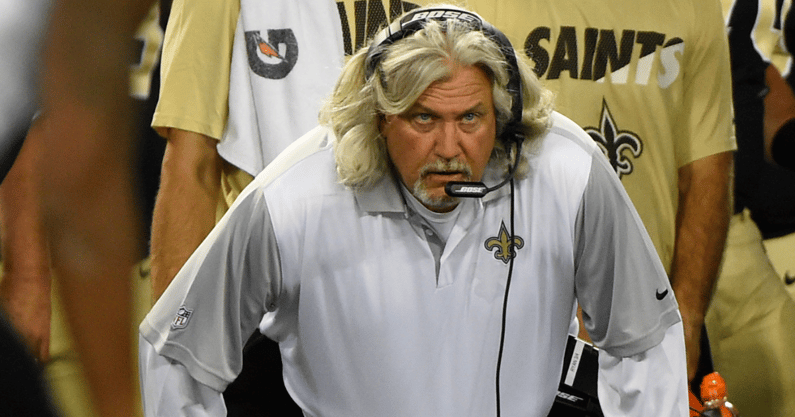 New Orleans Saints defensive coordinator Rob Ryan stands on the sideline during the second quarter against the Baltimore Ravens in a preseason NFL football game at M&T Bank Stadium