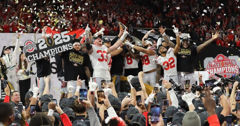 Ohio State National Championship by Mick Walker -- Lettermen Row --