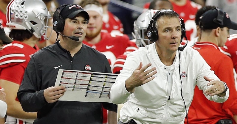 Ryan Day with Urban Meyer