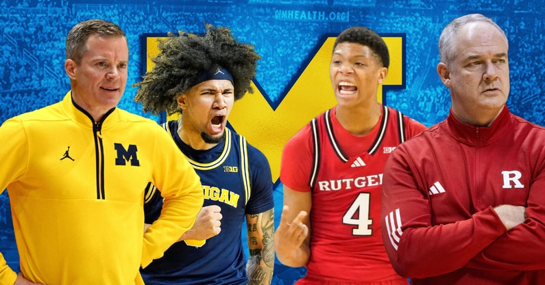 Michigan Rutgers Dusty May Tre Donaldson Ace Bailey Steve Pikiell