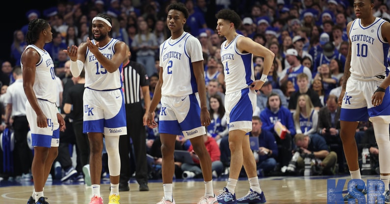 Kentucky basketball starters on the floor at Rupp Arena - Dr. Michael Huang, Kentucky Sports Radio