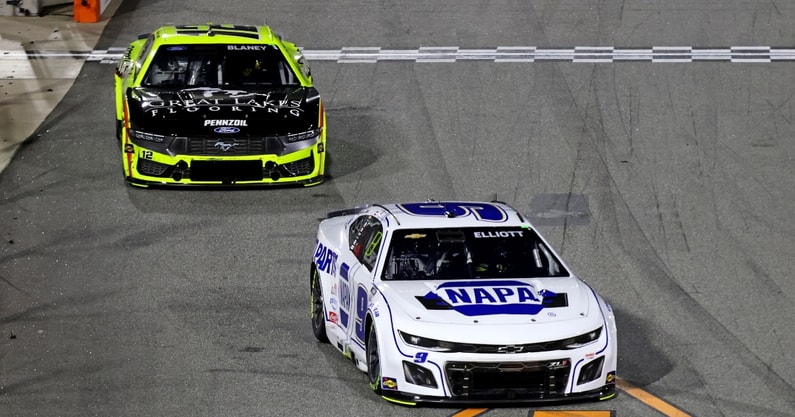 Ryan Blaney Chase Elliott Clash NASCAR