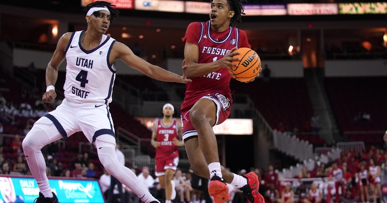NCAA Basketball: Utah State at Fresno State