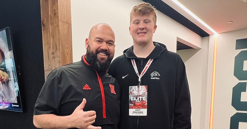 2027 OT Matt Erickson at Nebraska Elite Junior Day