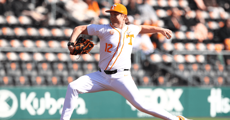 Tennessee pitcher Liam Doyle. Credit: UT Athletics