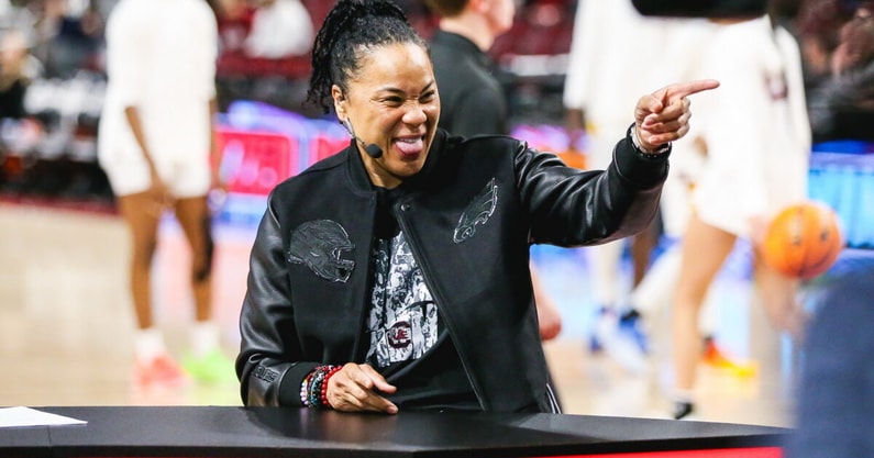 South Carolina women's basketball coach Dawn Staley. Photo by: Katie Dugan | GamecockCentral