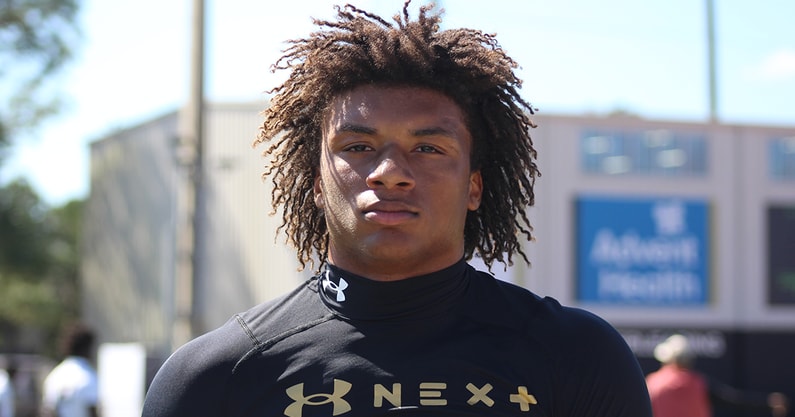 Florida State target and former commit LB Izayia Williams at Under Armour Next Camp Orlando (Matt LaSerre/Warchant)