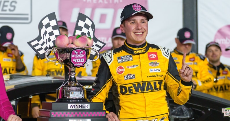 Christopher Bell NASCAR Atlanta victory lane