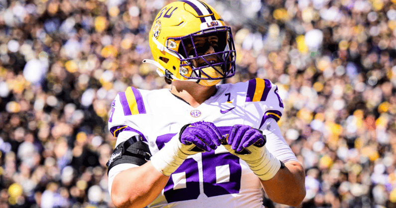 LSU OT Will Campbell is holding steady on NFL Draft boards (Photo: LSU Athletics)
