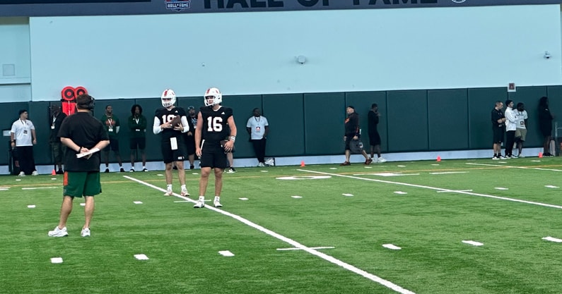 Luke Nickel Miami spring practice