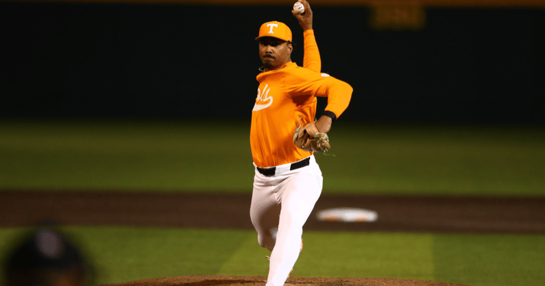Tennessee pitcher Marcus Phillips. Credit: UT Athletics