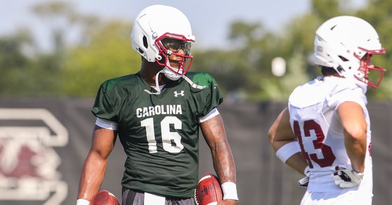 South Carolina QB LaNorris Sellers during practice in Columbia (Photo: Katie Dugan | GamecockCentral.com