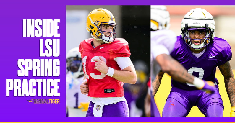 LSU inside spring practice