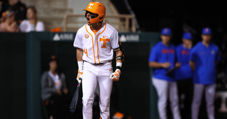 Tennessee baseball third baseman Manny Marin. Credit: UT Athletics