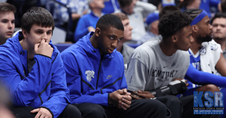 Kentucky guard Lamont Butler sits on the bench during the SEC Tournament quarterfinal game vs. Alabama - Dr. Michael Huang, Kentucky Sports Radio