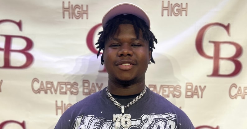 Zyon Guiles after his commitment to South Carolina (Photo: Chris Clark | GamecockCentral.com)