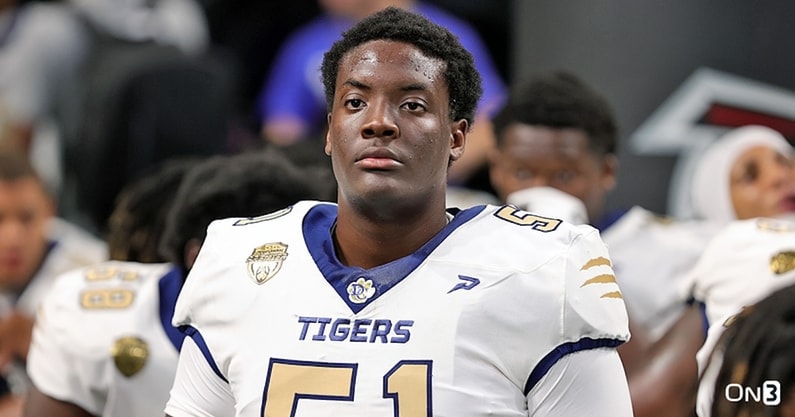 South Carolina OL target Joshua Sam-Epelle from the 2027 class (Photo: On3)