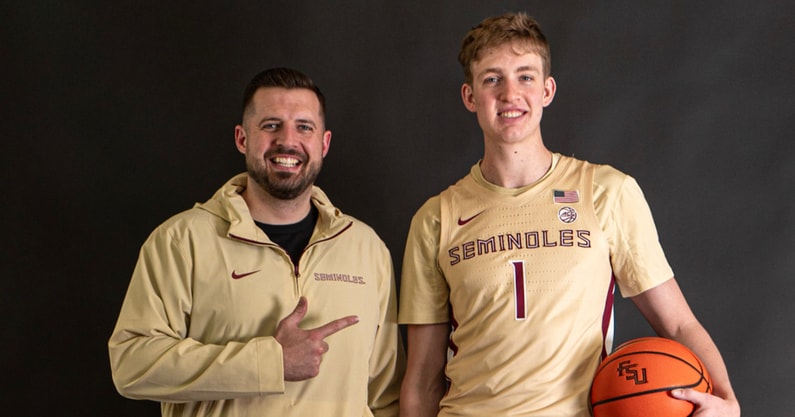 Luke Loucks and JUCO transfer Isaac Garrett on his Florida State official visit (picture via Isaac Garrett)