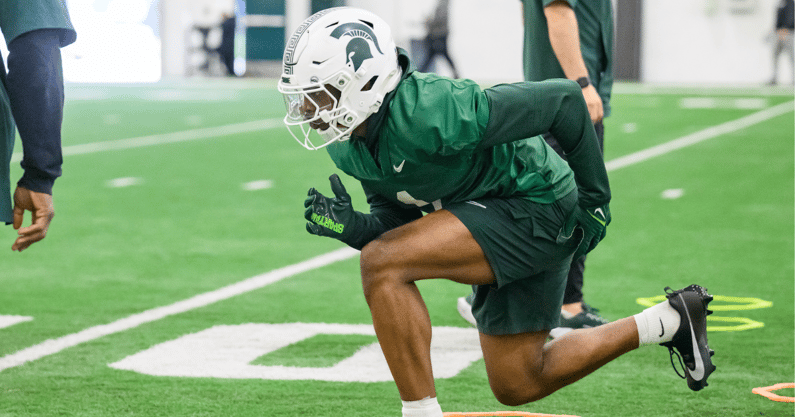 Michigan State WR Omari Kelly (photo by Dane Robison for SpartanMag.com).