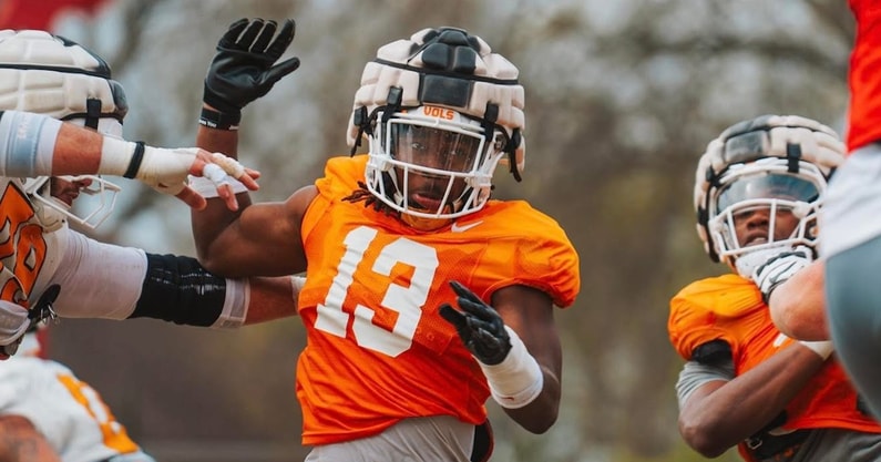 Tennessee linebacker Edwin Spillman