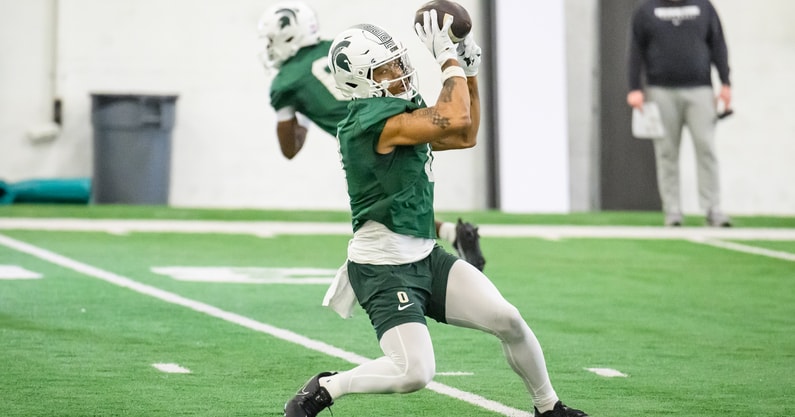 Michigan State WR Alante Brown (photo via Dane Robinson)