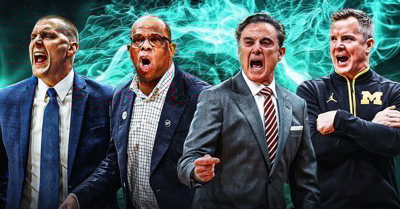 Mark Pope, HUbert Davis, Rick Pitino, and Dusty May