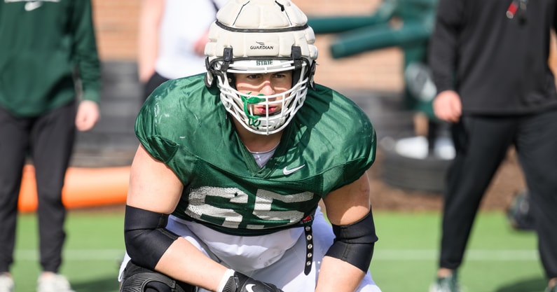 Michigan State offensive tackle Stanton Ramil (photo by Dane Robison for SpartanMag.com).