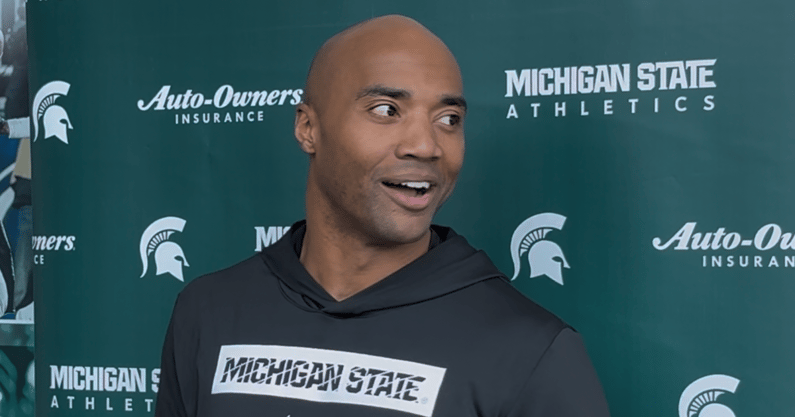 Michigan State safeties coach James Adams.