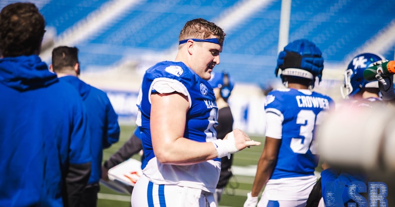 Kentucky OL Jager Burton, via Aaron Perkins, KSR