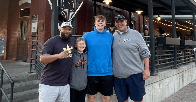 2027 OT Cameron Wagner at Nebraska