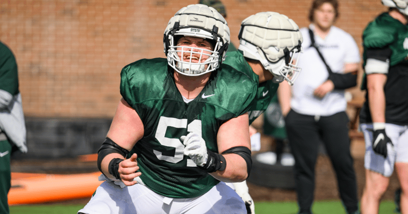 Michigan State center Matt Gulbin (photo by Dane Robison for SpartanMag.com).