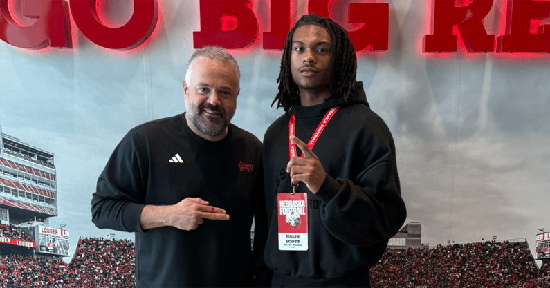 2026 WR Nalin Scott on visit to Nebraska