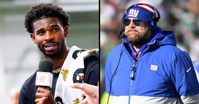 Shedeur Sanders pre-draft interview Brian Daboll Giants