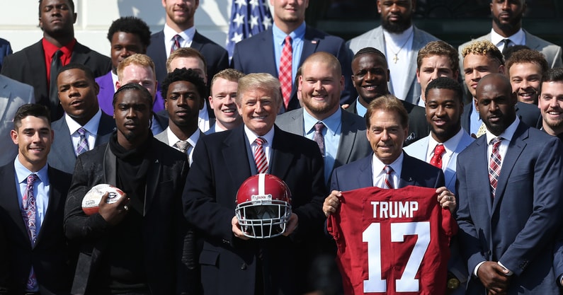 News: College Football Playoff Champions-Alabama White House Visit