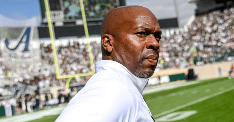 Michigan State's athletic director Alan Haller on the sideline during the football game against on Saturday, Sept. 9, 2023, at Spartan Stadium in East Lansing. - Nick King, USA TODAY Sports