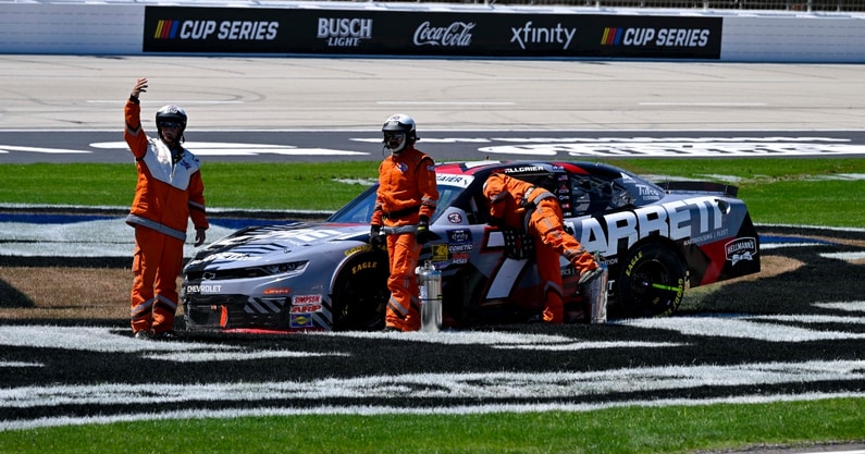 Justin Allgaier Texas wreck