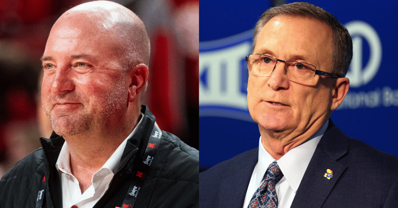 Nebraska AD Troy Dannen, Jeff Long (CFP Selection Committee)