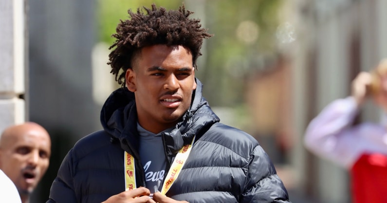 Class of 2027 defensive tackle Elija Harmon visits USC