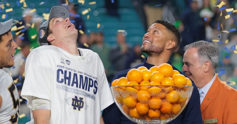 Riley Leonard, Marcus Freeman, Notre Dame